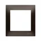 Ramka 1-krotna uniwersalna do puszek karton-gips IP20 / IP44 brąz mat (metalik)