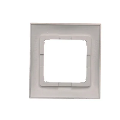 Ramka 1-krotna uniwersalna do puszek karton-gips IP20 / IP44 srebrny (metalik)