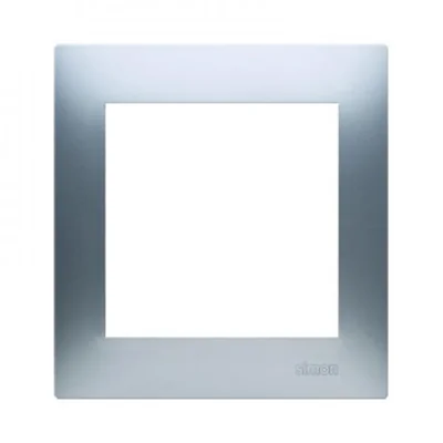 Ramka 1-krotna uniwersalna IP20 / IP44 srebrny (metalik)