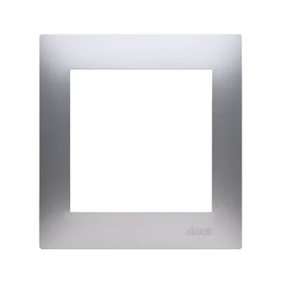 Ramka 1-krotna uniwersalna IP20 / IP44 srebrny (metalik)