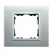 Ramka 1x aluminium / ramka pośrednia aluminium mat
