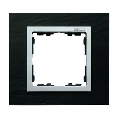 Ramka 1x łupek / ramka pośrednia aluminum mat