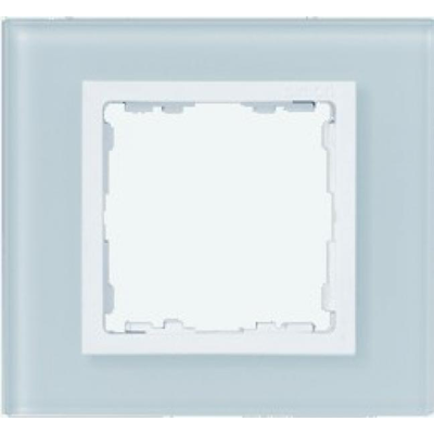 Ramka 1x szkło - natural / ramka pośrednia biała