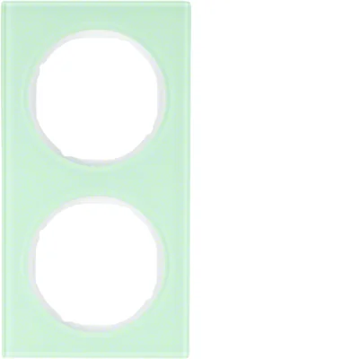 Ramka 2-krotna Berker R.3 szkło, biały