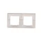 Ramka 2-krotna do wersji bryzgoszczelnej IP44 z kompletem uszczelek, biała