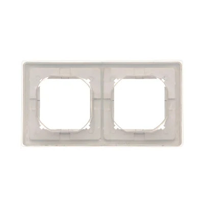 Ramka 2-krotna do wersji bryzgoszczelnej IP44 z kompletem uszczelek, satyna (metalik)