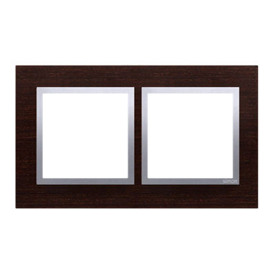 Ramka 2-krotna Nature-Drewno SREBRNE WENGE IP20/IP44
