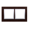 Ramka 2-krotna Nature-Drewno SREBRNE WENGE IP20/IP44