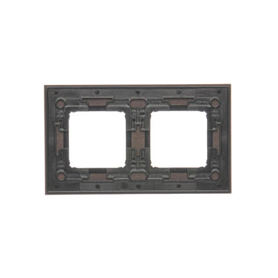 Ramka 2-krotna Nature-Drewno SREBRNE WENGE IP20/IP44