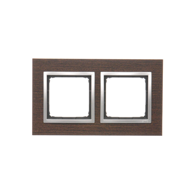 Ramka 2-krotna Nature-Drewno SREBRNE WENGE IP20/IP44