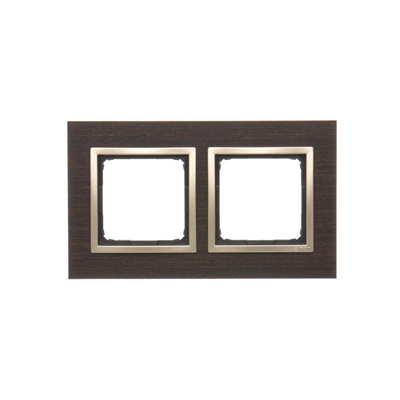 Ramka 2-krotna Nature-Drewno ZŁOTE WENGE IP20/IP44