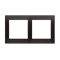Ramka 2-krotna uniwersalna IP20 / IP44, antracyt (metalik)