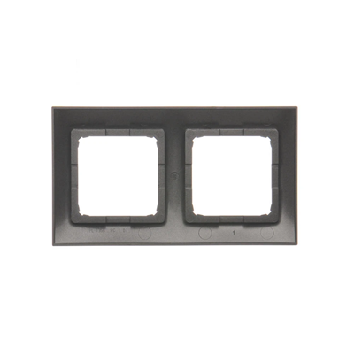 Ramka 2-krotna uniwersalna IP20 / IP44, antracyt (metalik)