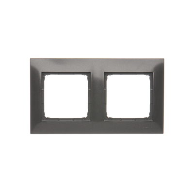 Ramka 2-krotna uniwersalna IP20 / IP44, antracyt (metalik)