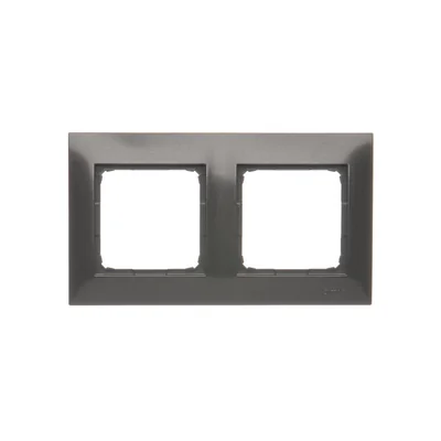 Ramka 2-krotna uniwersalna IP20 / IP44, antracyt (metalik)