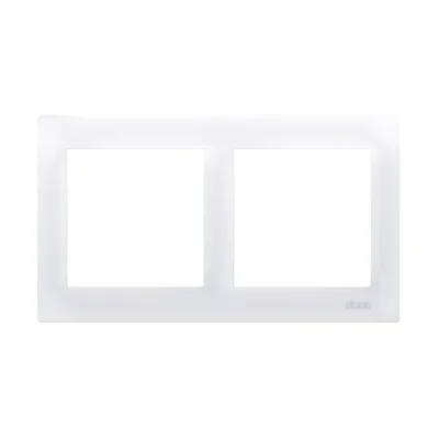 Ramka 2-krotna uniwersalna IP20 / IP44, biała