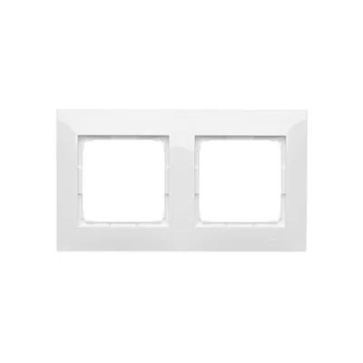 Ramka 2-krotna uniwersalna IP20 / IP44, biała