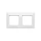 Ramka 2-krotna uniwersalna IP20 / IP44, biała