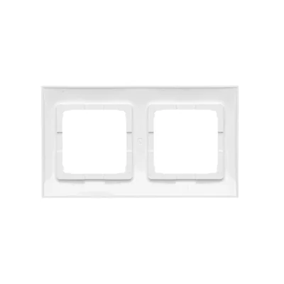Ramka 2-krotna uniwersalna IP20 / IP44, biała