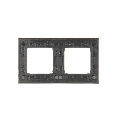 Ramka 2-krotna uniwersalna IP20 / IP44, ciemna stal