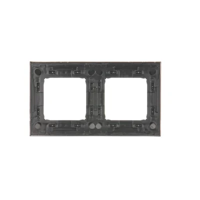 Ramka 2-krotna uniwersalna IP20 / IP44, ciemna stal