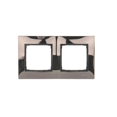 Ramka 2-krotna uniwersalna IP20 / IP44, ciemna stal