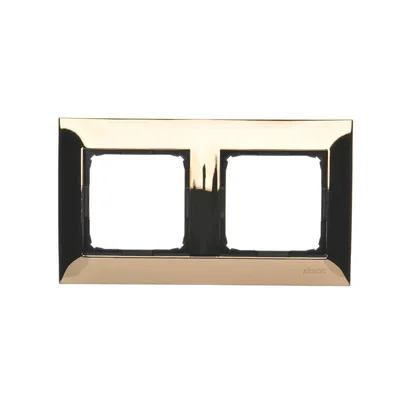 Ramka 2-krotna uniwersalna IP20 / IP44, złoto