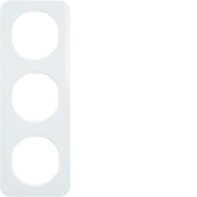 Ramka 3-krotna Berker R.1 biały, połysk