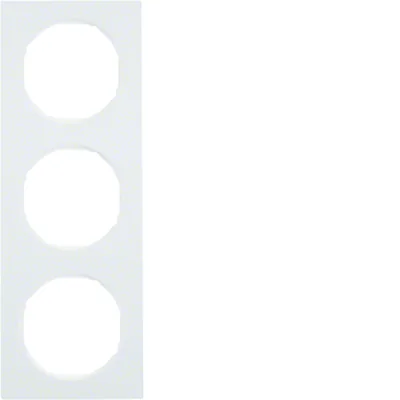 Ramka 3-krotna Berker R.3 biały, połysk