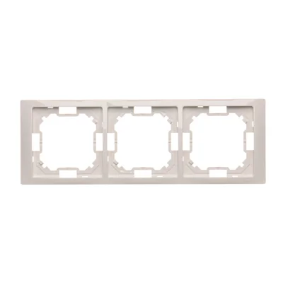 Ramka 3-krotna NEOS – uniwersalna poziom i pion, biała