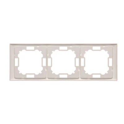 Ramka 3-krotna NEOS – uniwersalna poziom i pion, biała