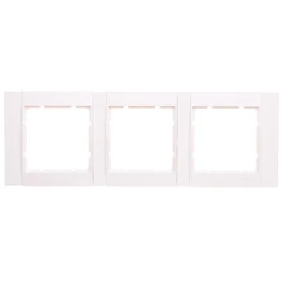 Ramka 3-krotna pozioma, biały/biały