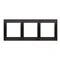 Ramka 3-krotna uniwersalna do puszek karton-gips IP20 / IP44, antracyt (metalik)