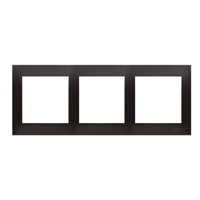 Ramka 3-krotna uniwersalna do puszek karton-gips IP20 / IP44, antracyt (metalik)