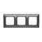 Ramka 3-krotna uniwersalna do puszek karton-gips IP20 / IP44, antracyt (metalik)