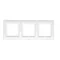Ramka 3-krotna uniwersalna do puszek karton-gips IP20 / IP44, biała