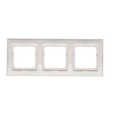 Ramka 3-krotna uniwersalna do puszek karton-gips IP20 / IP44, srebrny (metalik)
