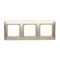 Ramka 3-krotna uniwersalna do puszek karton-gips IP20 / IP44, złoty (metalik)