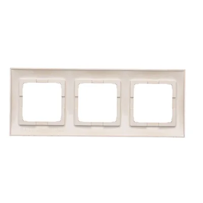 Ramka 3-krotna uniwersalna do puszek karton-gips IP20 / IP44, złoty (metalik)