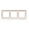 Ramka 3-krotna uniwersalna do puszek karton-gips IP20 / IP44, złoty (metalik)