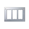 Ramka 3-modułowa do puszki SBM350, 6x K45, aluminium