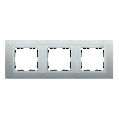 Ramka 3x aluminium / ramka pośrednia aluminium mat