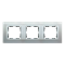 Ramka 3x aluminium / ramka pośrednia aluminium mat