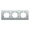 Ramka 3x aluminium / ramka pośrednia aluminium mat