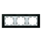 Ramka 3x łupek / ramka pośrednia aluminum mat