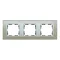 Ramka 3x szkło - srebro / ramka pośrednia aluminium mat