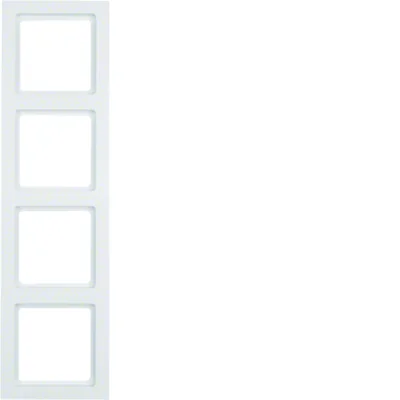 Ramka 4-krotna biały, aksamit, Q.3