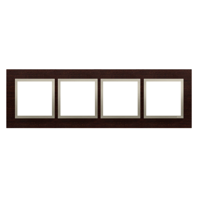 Ramka 4-krotna Nature-Drewno ZŁOTE WENGE IP20/IP44