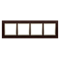 Ramka 4-krotna Nature-Drewno ZŁOTE WENGE IP20/IP44