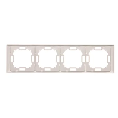 Ramka 4-krotna NEOS – uniwersalna poziom i pion, biała